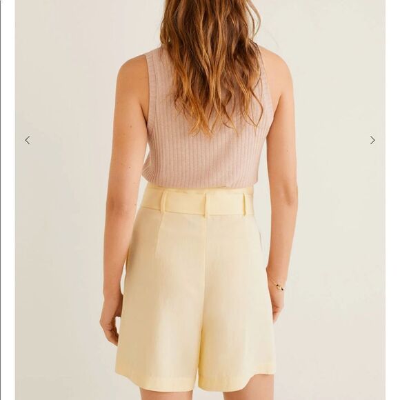 MANGO ribbed sleeveless V neck top in soft pink size small NWT - Picture 14 of 15